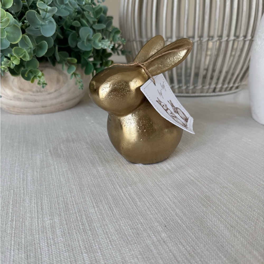 Gold Decorative Bunny Figurine